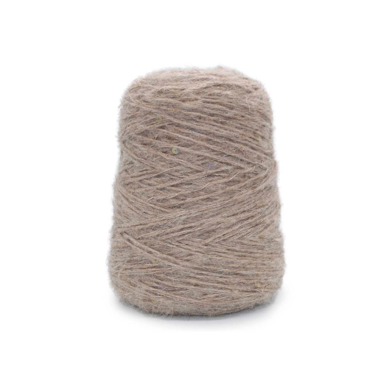 39% Suri Baby Alpaca, 26% Merino wool, 21% Mohair, 8% Cashmere wool, 6% Polyamide, Sequins (243 gr.) 39% Suri Baby Alpaca, 26% Merino wool, 21% Mohair, 8% Cashmere wool, 6% Polyamide, Sequins (243 gr.)