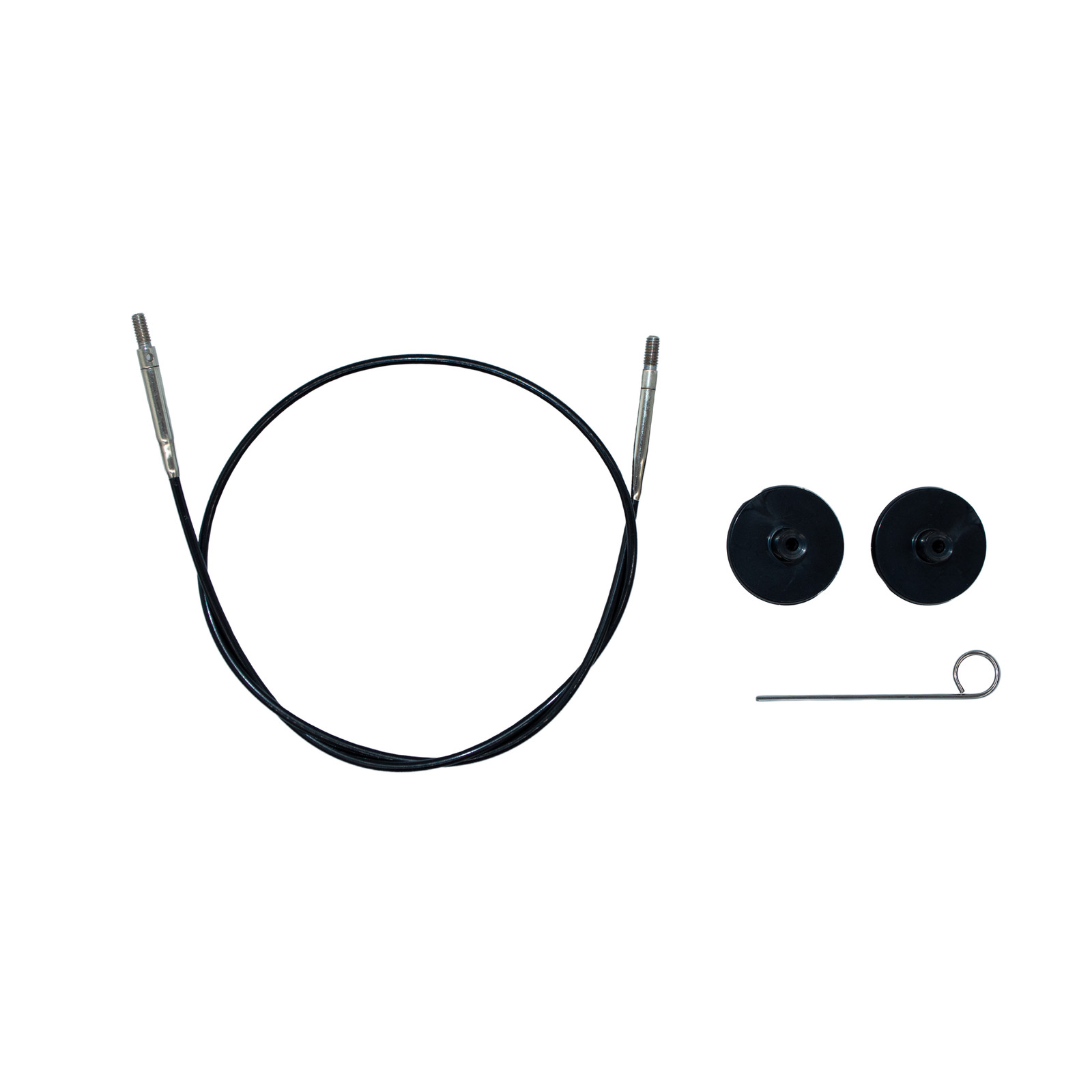 LYKKE Black Swivel Cord (500mm) (for 7cm needles) LYKKE Black Swivel Cord (500mm) (for 7cm needles)