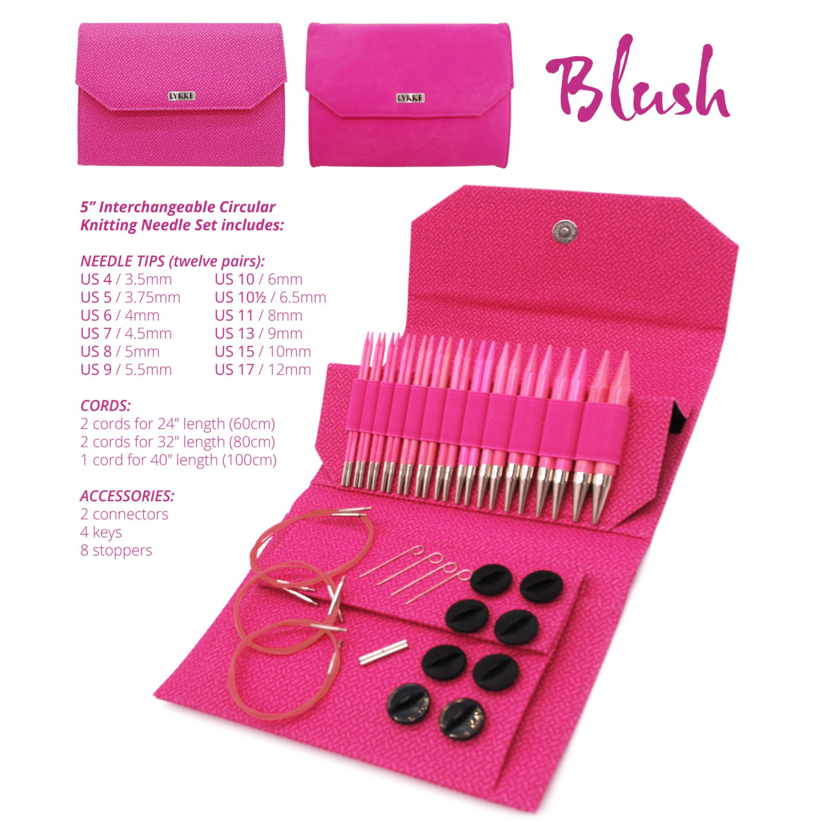 LYKKE Blush Interchangeable Needle set LYKKE Blush Interchangeable Needle set