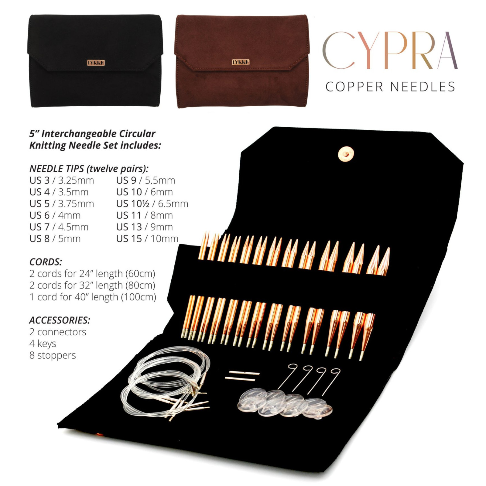 LYKKE Cypra Interchangeable Needle set LYKKE Cypra Interchangeable Needle set